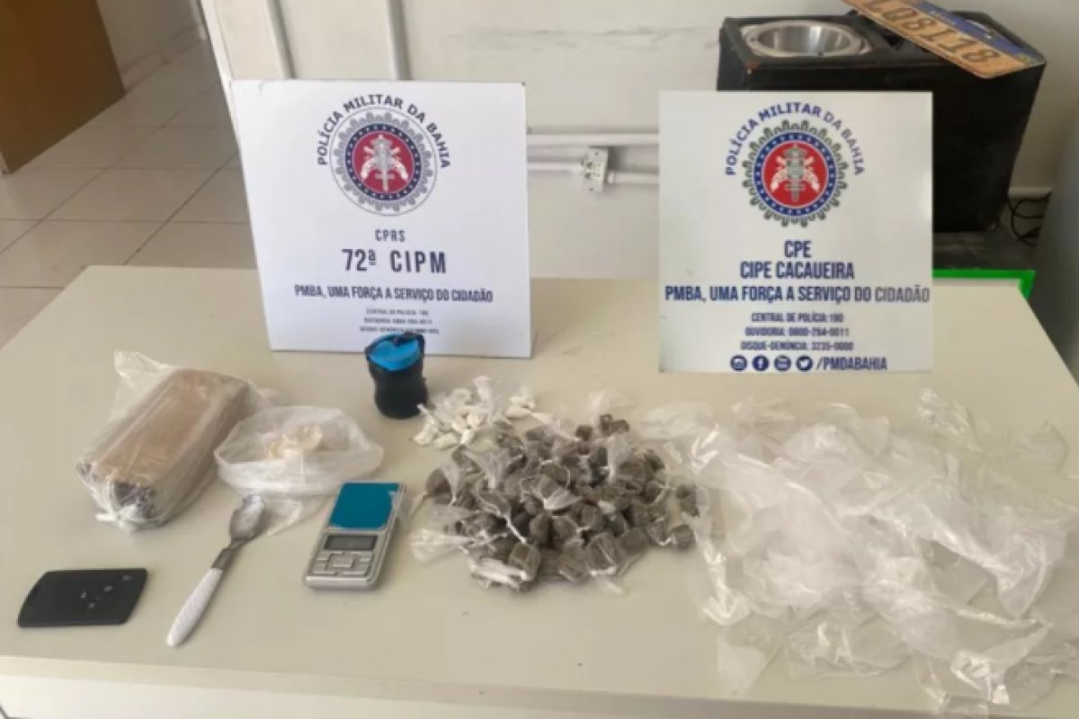 Suspeito é preso por tráfico de drogas e envolvimento em sequestro em Maraú, interior da Bahia