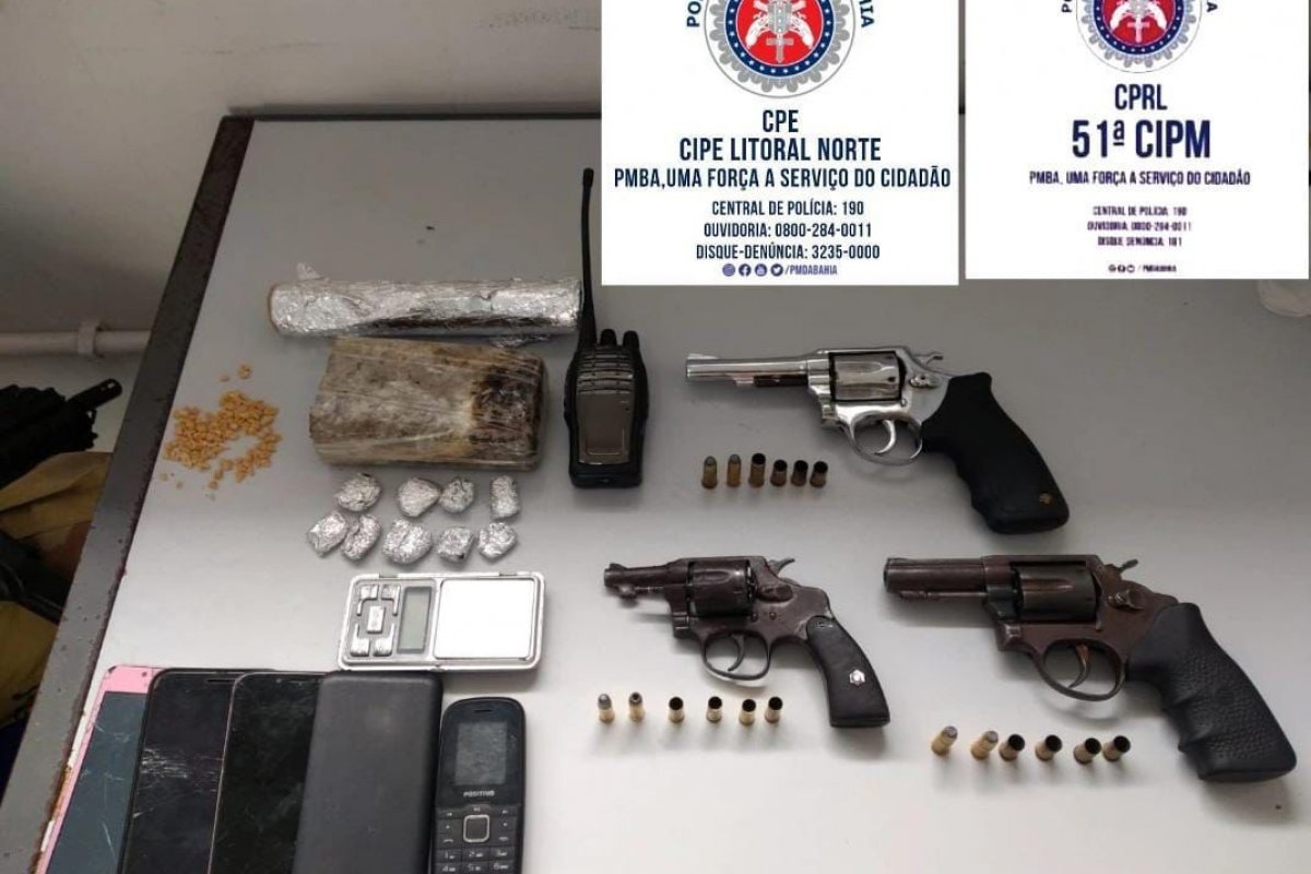 Em 24 horas, PM apreende seis armas durante ações em Salvador e no Conde