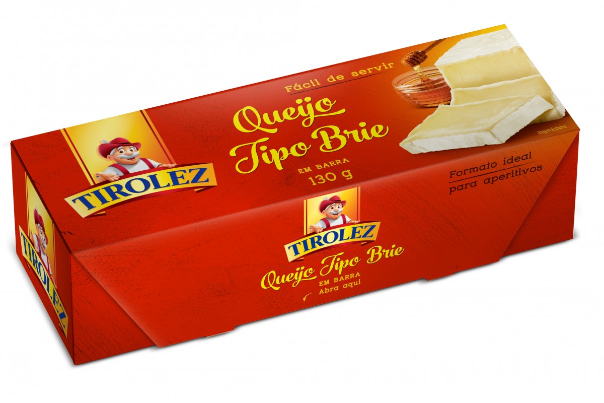 Tirolez lança Queijo Brie em barra de 130g