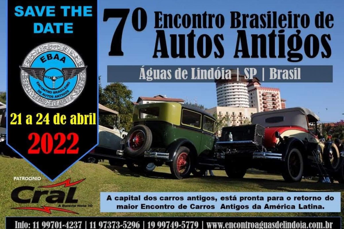 Maior encontro de veículos antigos do acontecerá em abril!