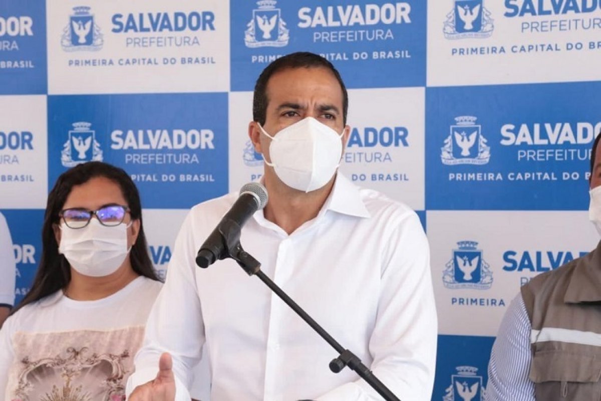 Bruno Reis diz que não tem previsão para retirar obrigatoriedade do uso de máscara 