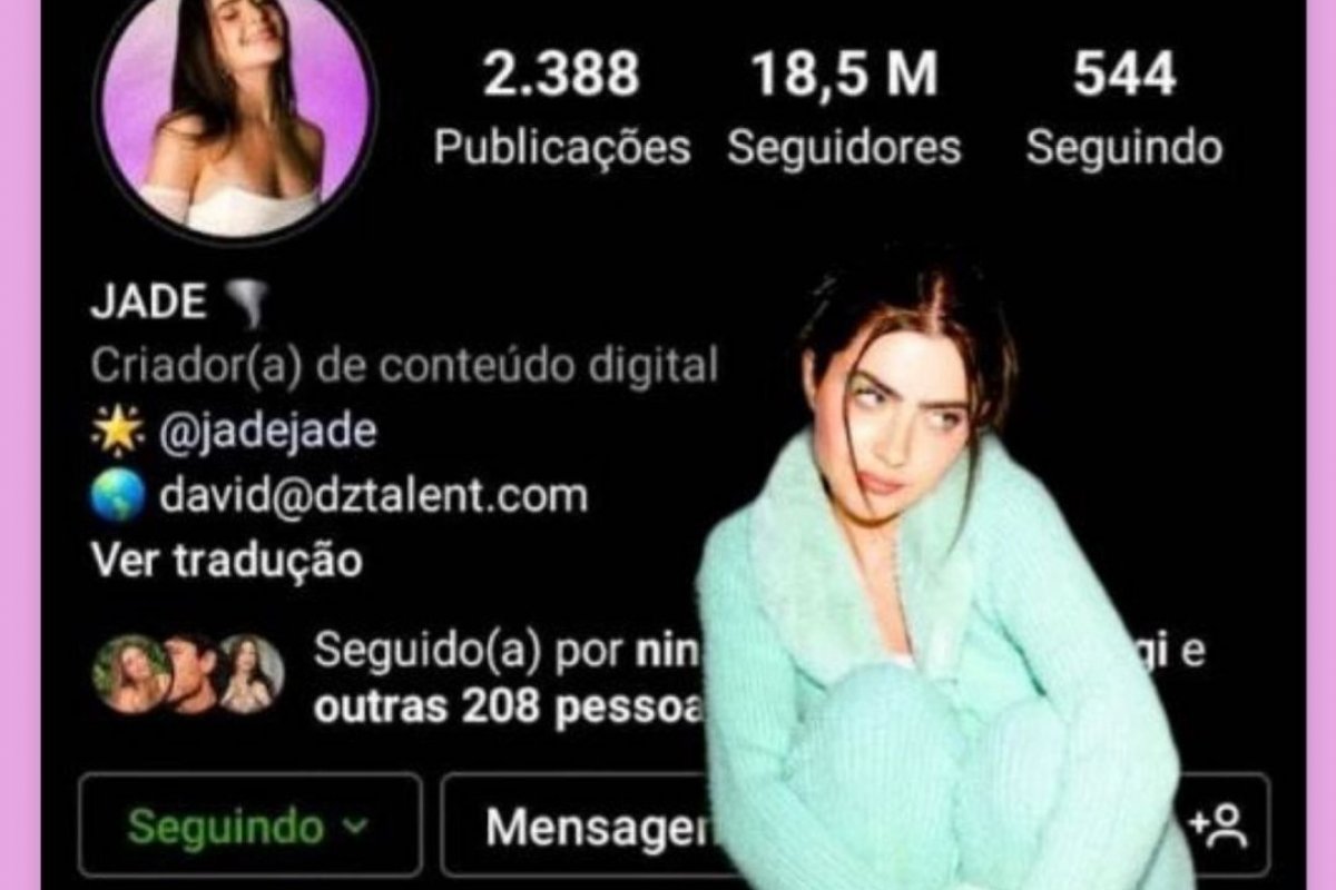 Cancelada? Jade Picon ultrapassa 18 milhões de seguidores no Instagram, enquanto seu rival Arthur Aguiar estacionou em 12 milhões!