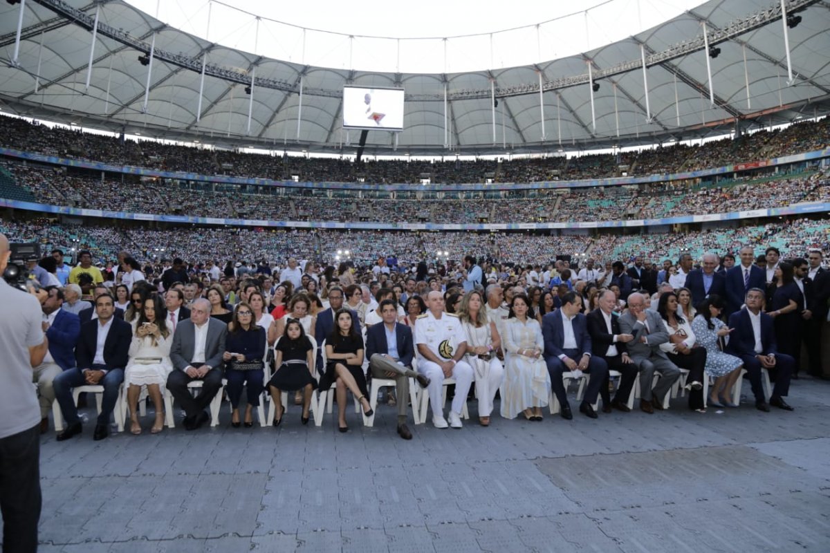 Arena Fonte Nova bate recorde de público com celebração de Irmã Dulce