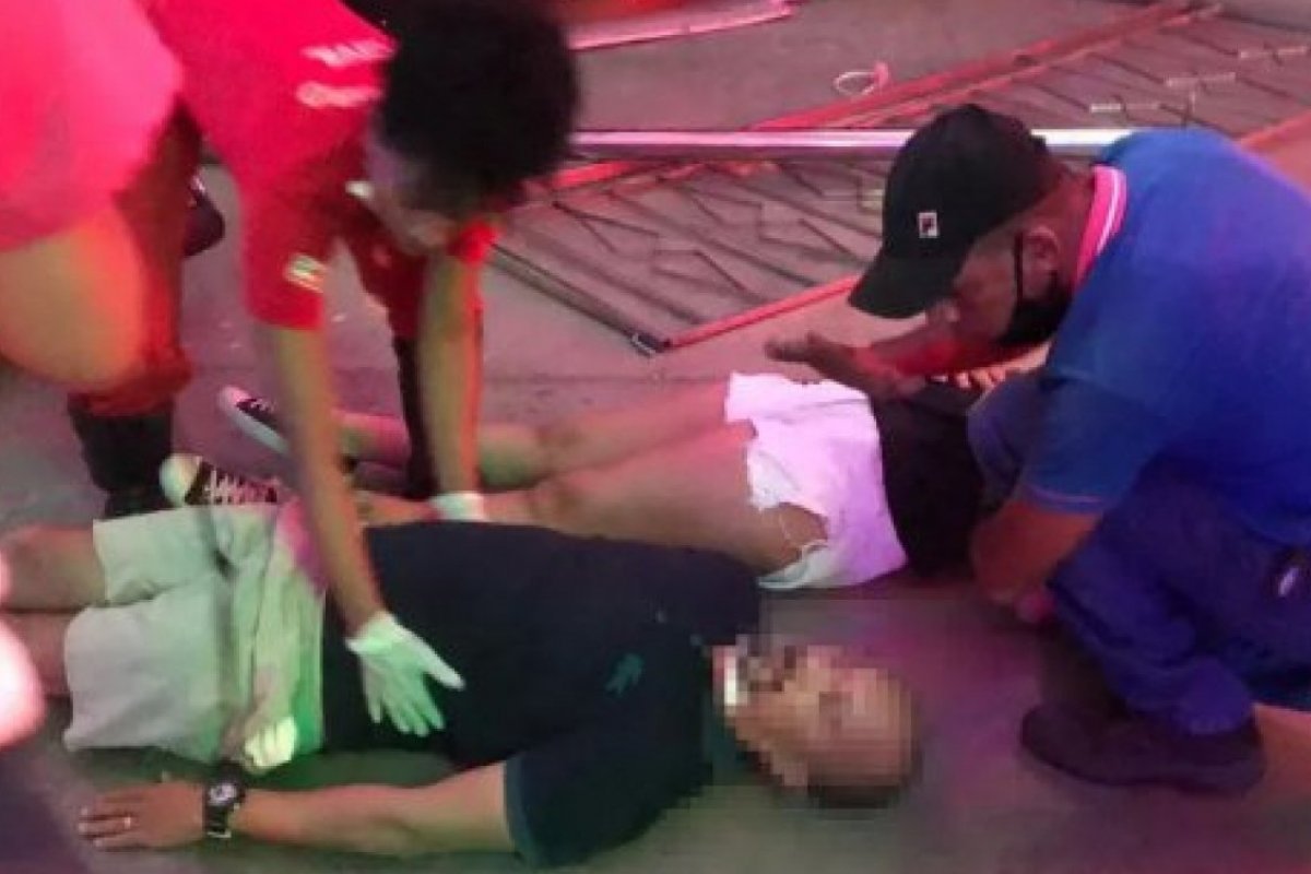 Homem arremessado de brinquedo em parque deixa a UTI