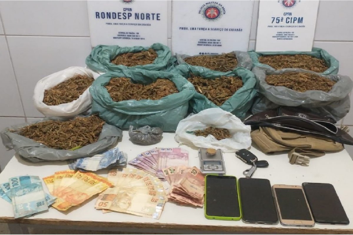 Ação conjunta flagra dupla com mais de cinco quilos de maconha em Juazeiro (BA)