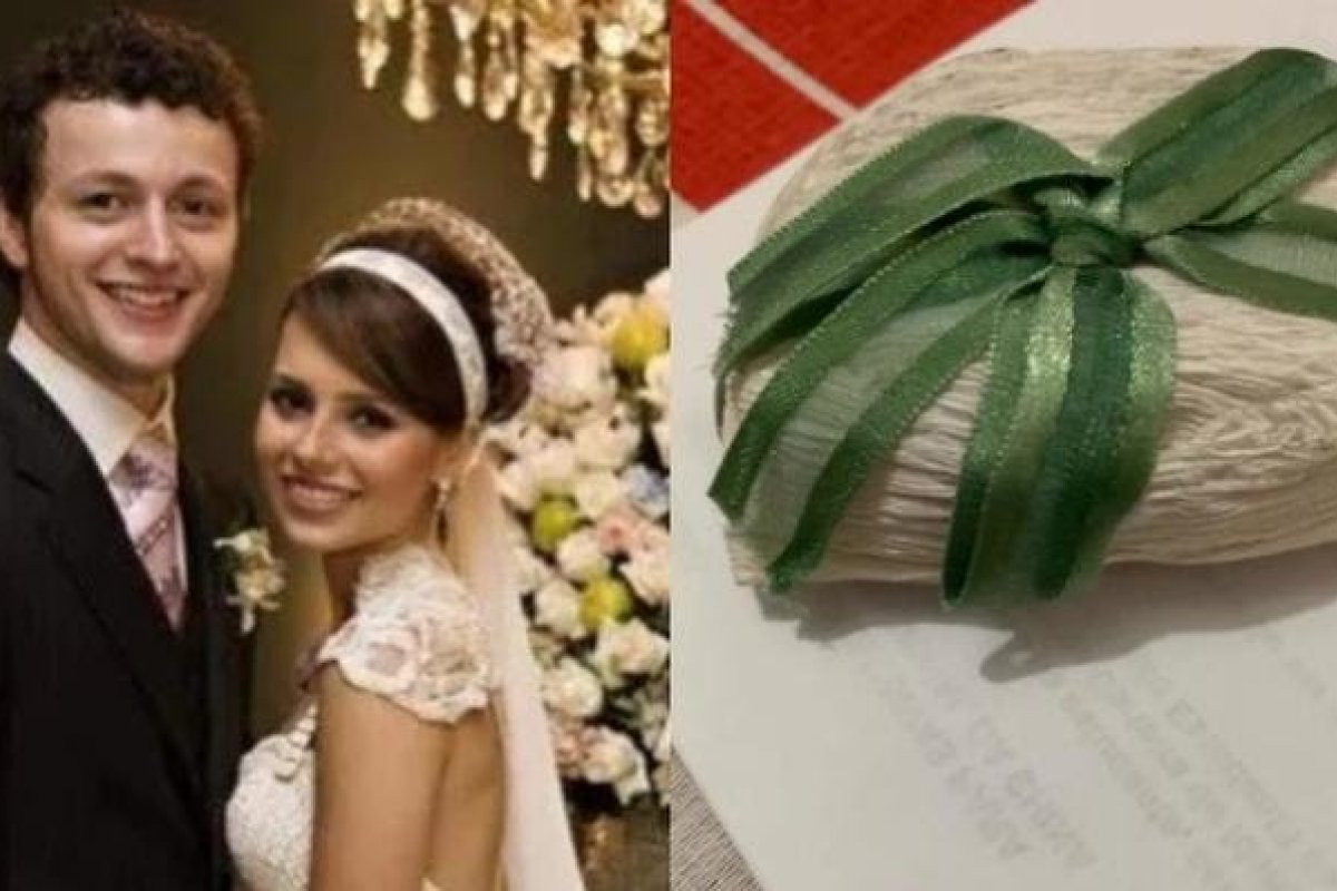 Fã vende bem-casado do casamento de Sandy e Lucas Lima por R$ 3.500