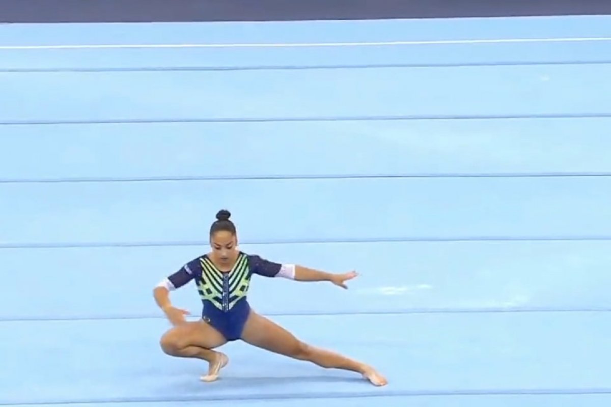Brasileira conquista medalha de ouro em solo da Copa do Mundo de ginástica