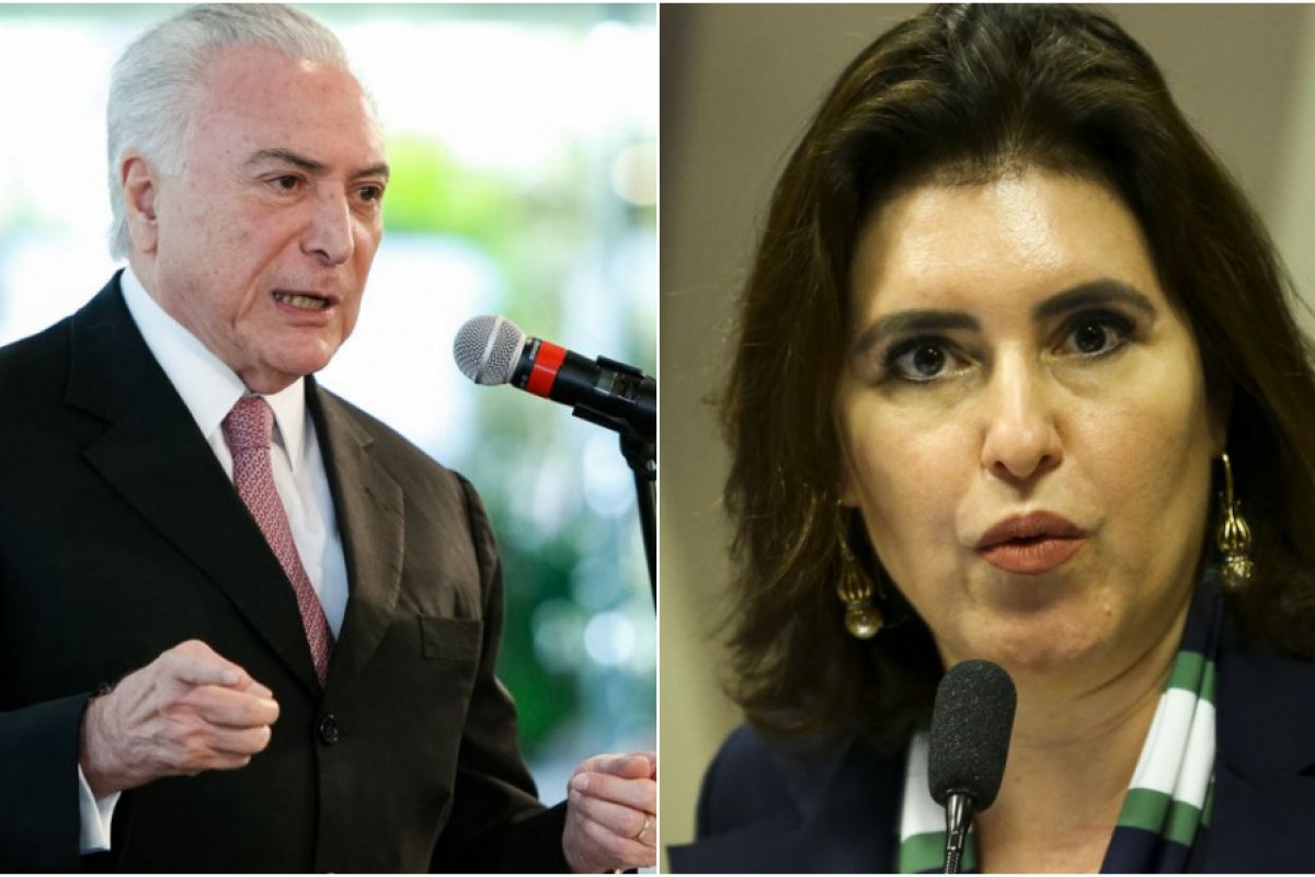 Michel Temer afirma que MDB levará candidatura de Simone Tebet "até o fim"