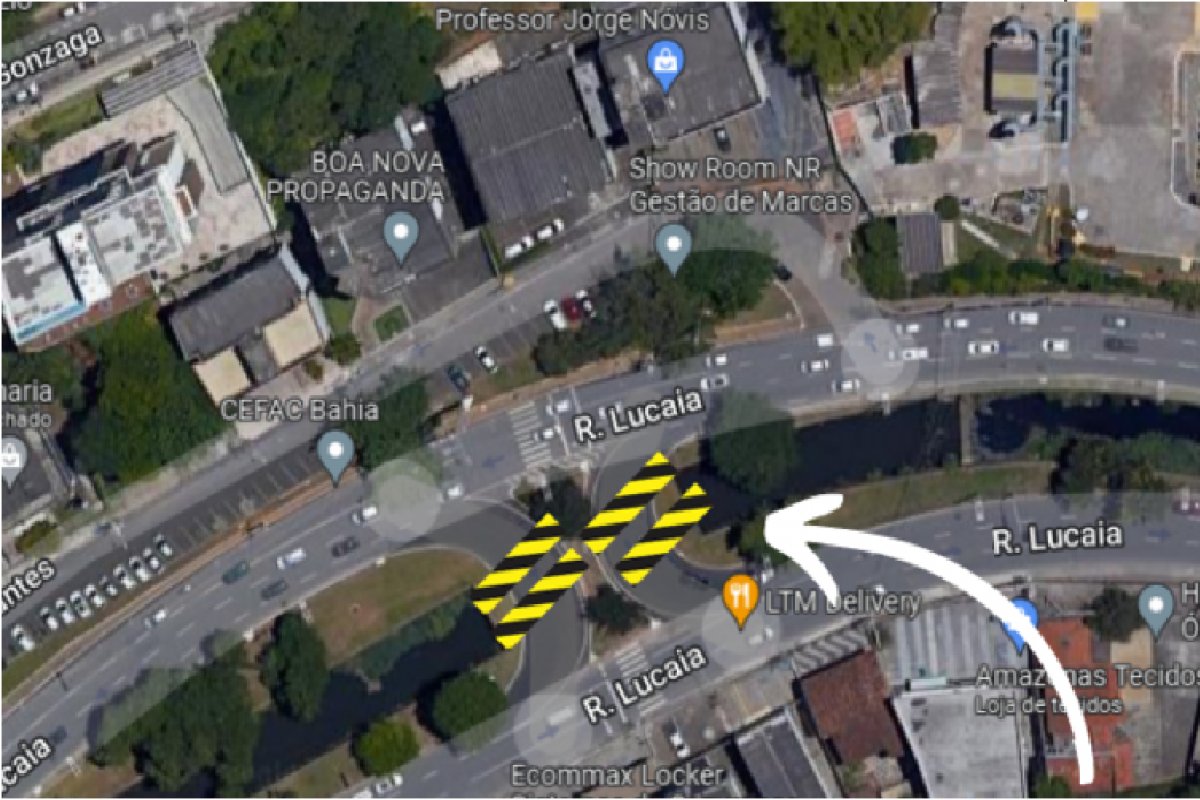 Retornos na rua Lucaia, em Salvador, serão fechados a partir deste sábado (9)