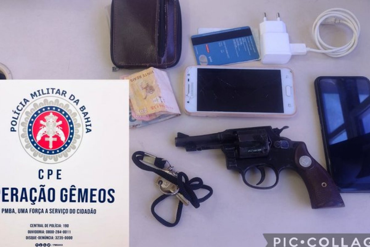 Bahia: jovem de 18 anos é preso por porte ilegal de armas na BR-324