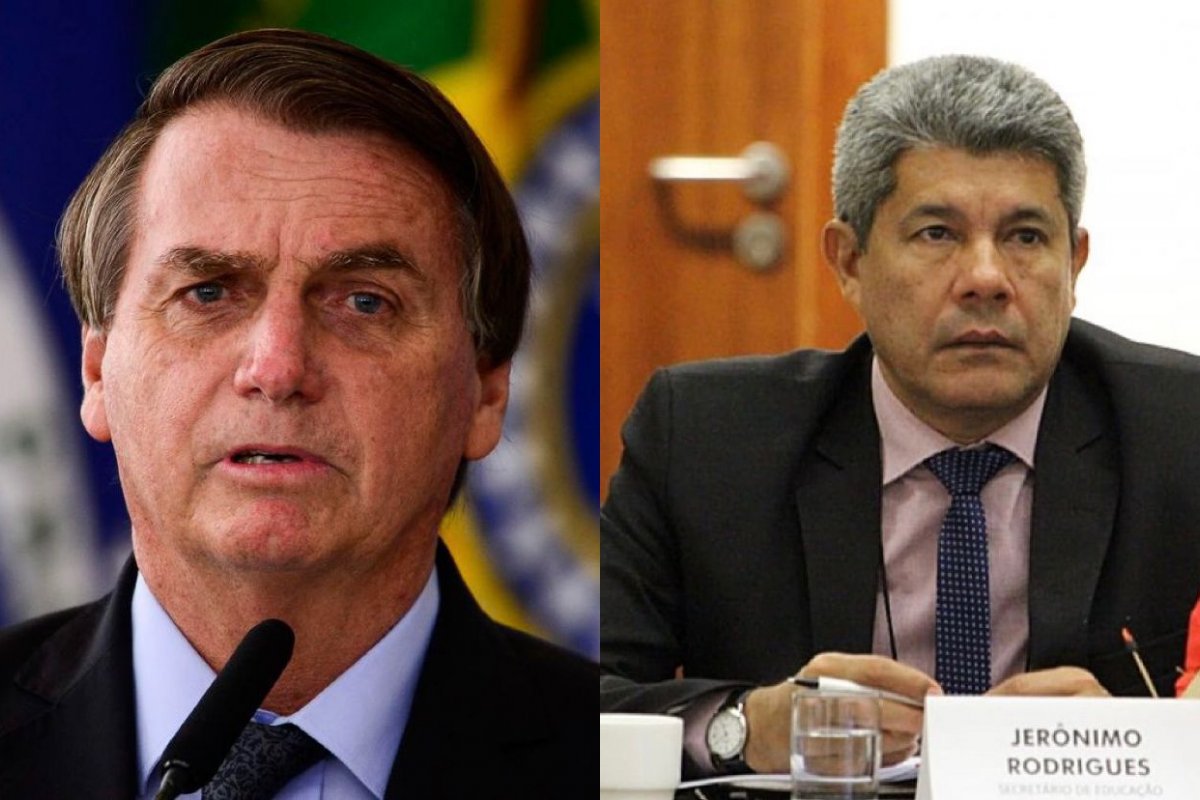 "Pior secretário da Educação do Brasil", diz Bolsonaro sobre Jerônimo Rodrigues
