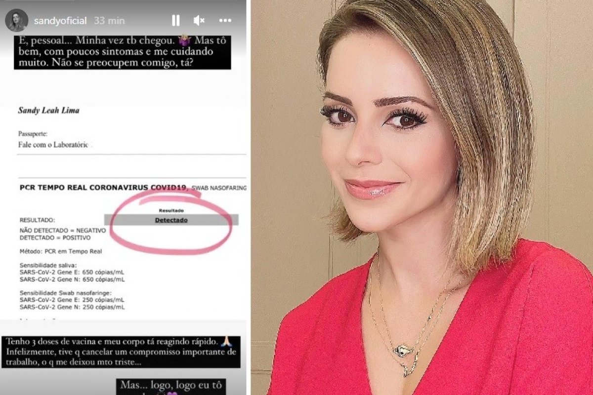 Sandy testa positivo para Covid-19!