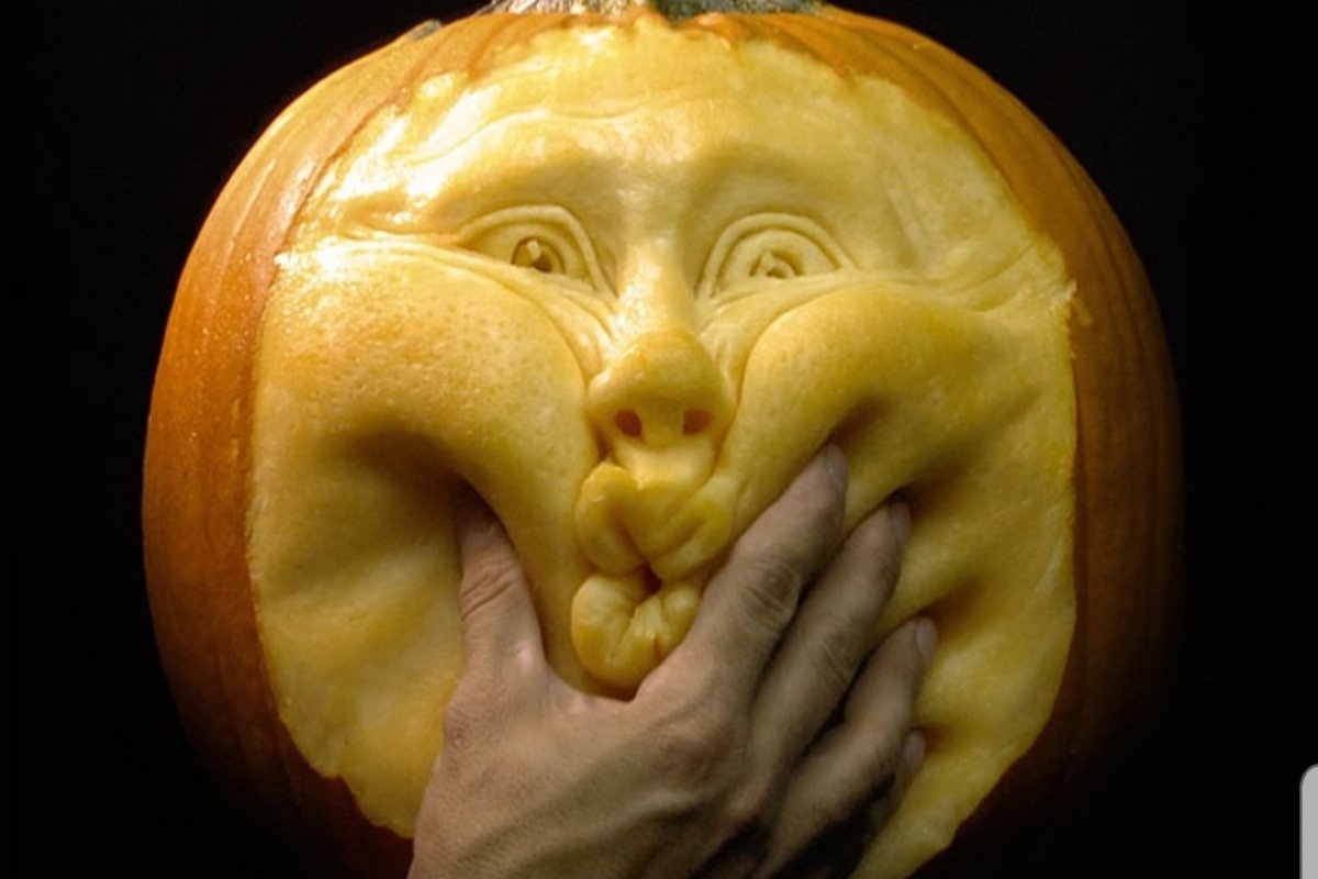 Artista americano faz esculturas em abóboras
