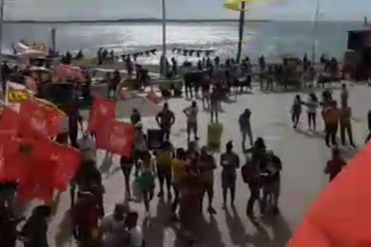 Vídeo: Sindicalistas e apoiadores de Lula registram fraco movimento em evento no Dia do Trabalhador