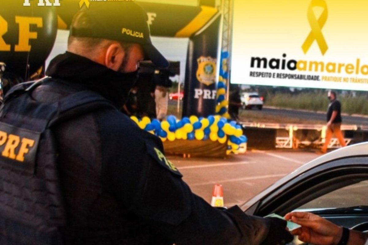Maio Amarelo: PRF inicia campanha para alertar sobre trânsito