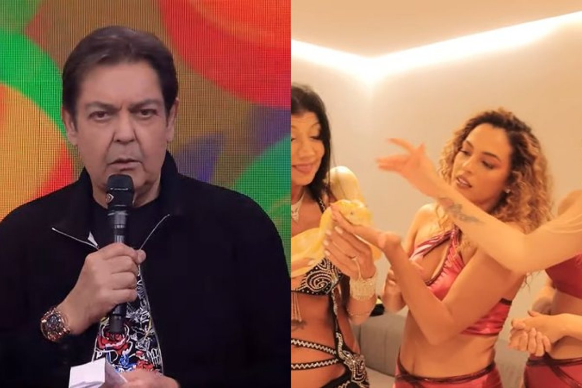 Bailarinas do Faustão entram em pânico após cobra invadir camarim na Band