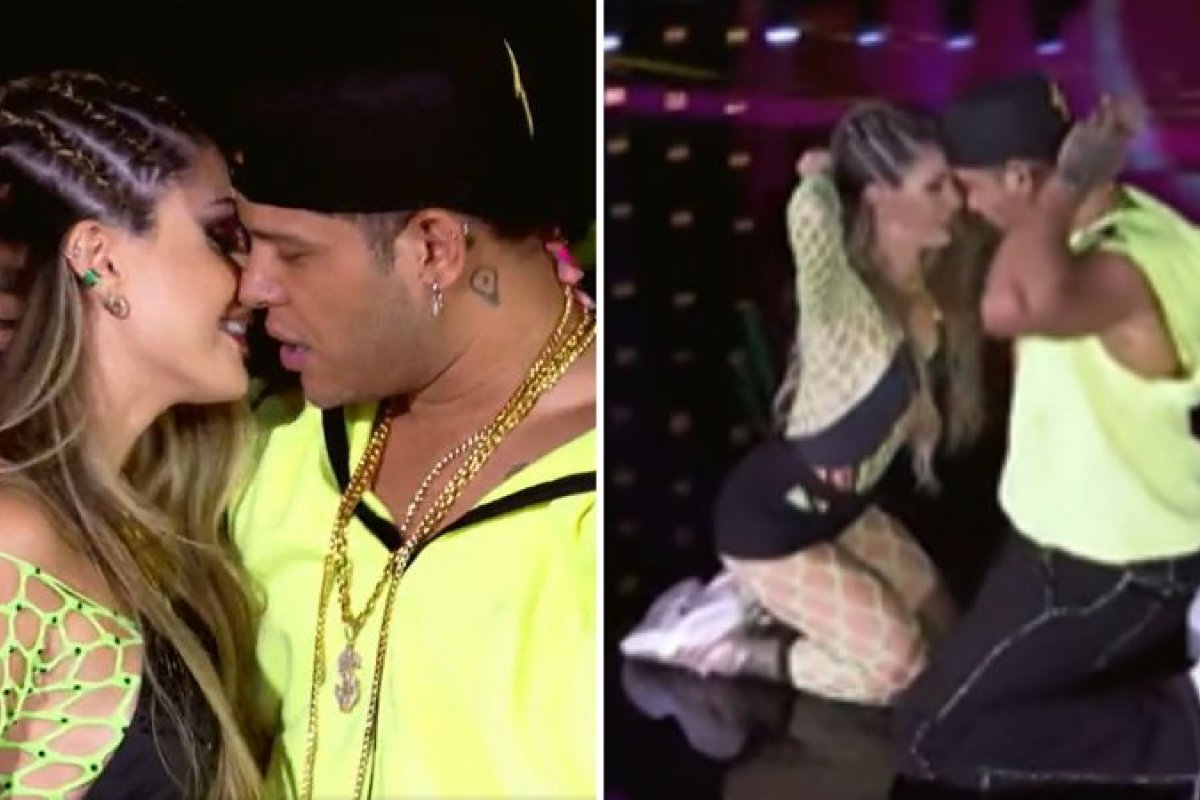 Tierry dá beijão em professora no 'Dança dos Famosos': "Não esperava"