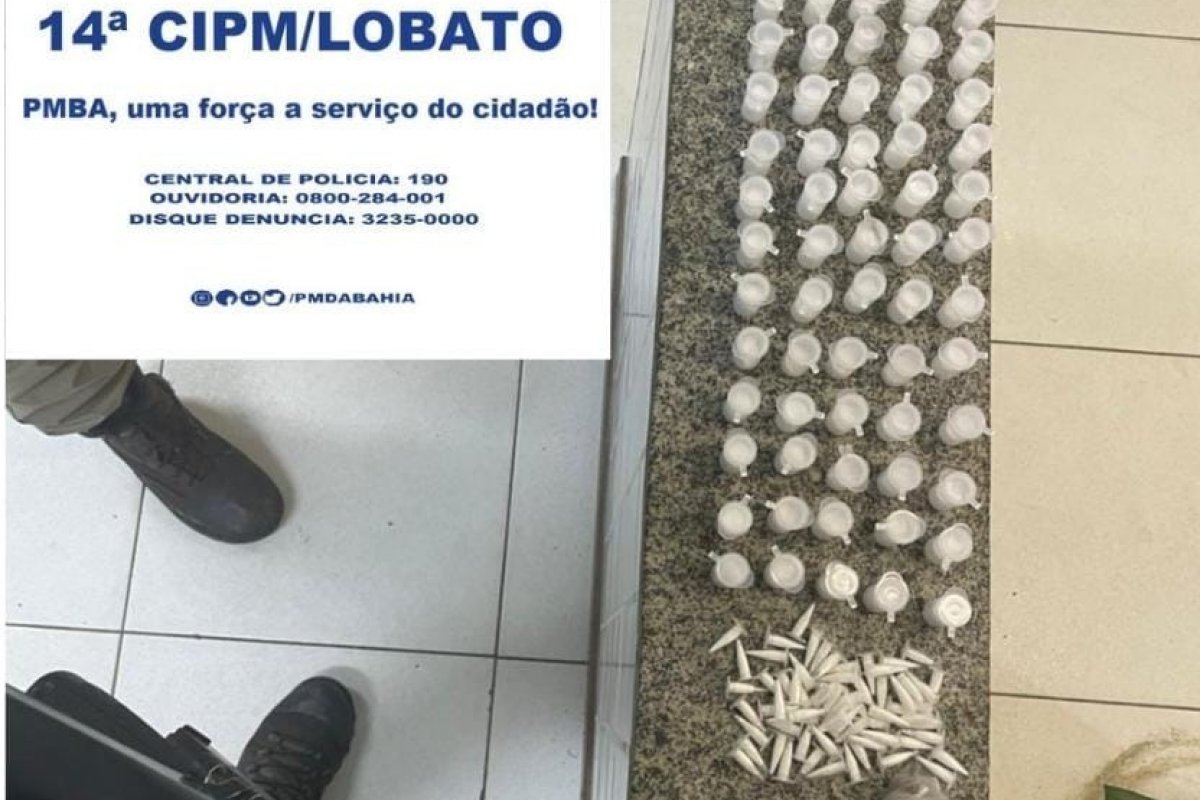 Salvador: PM realiza apreensão de drogas e de simulacro de arma de fogo
