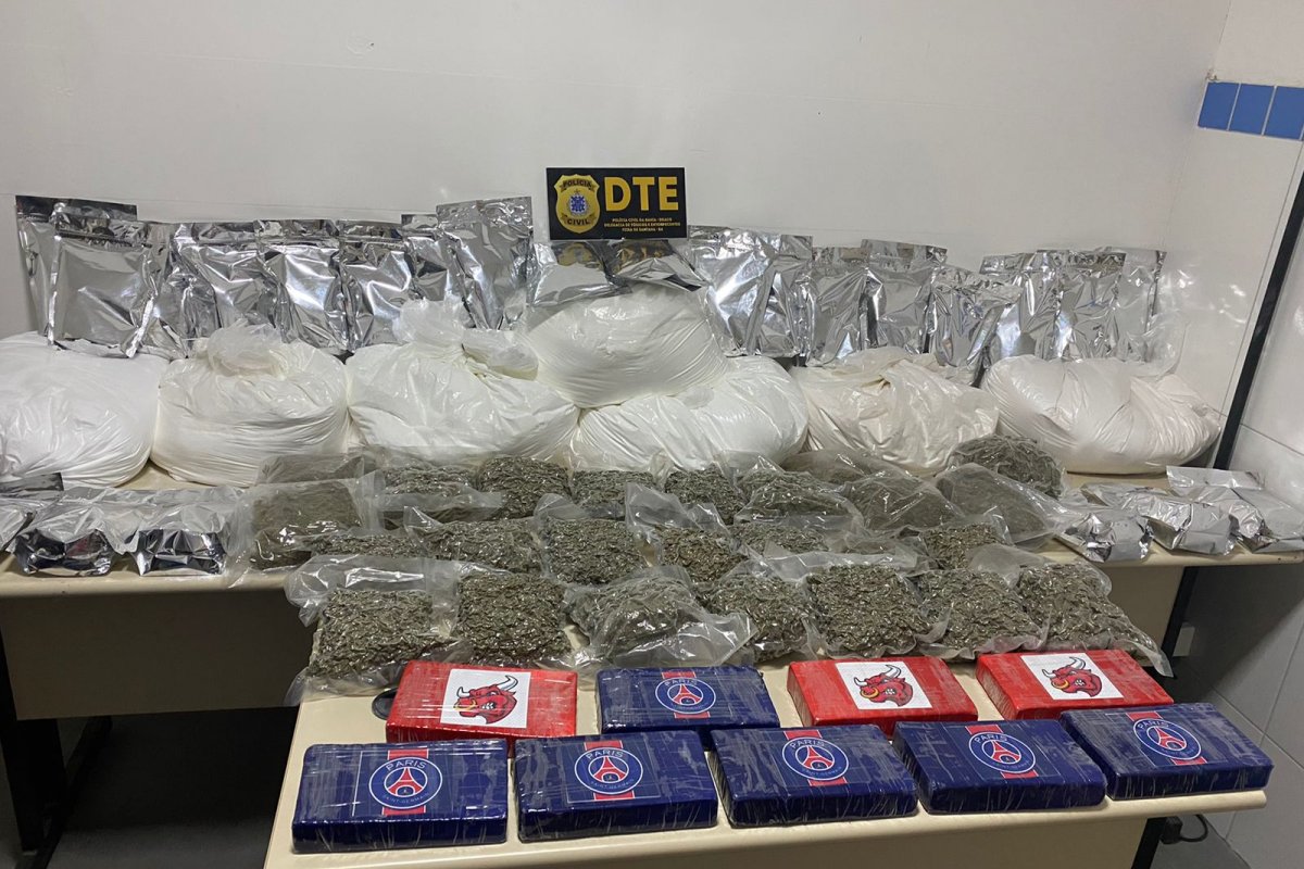 Feira de Santana: DTE prende cinco homens por tráfico de drogas