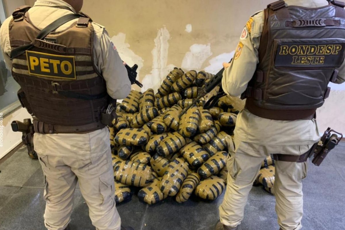 Equipes da Rondesp capturam 150kg de maconha em Feira de Santana