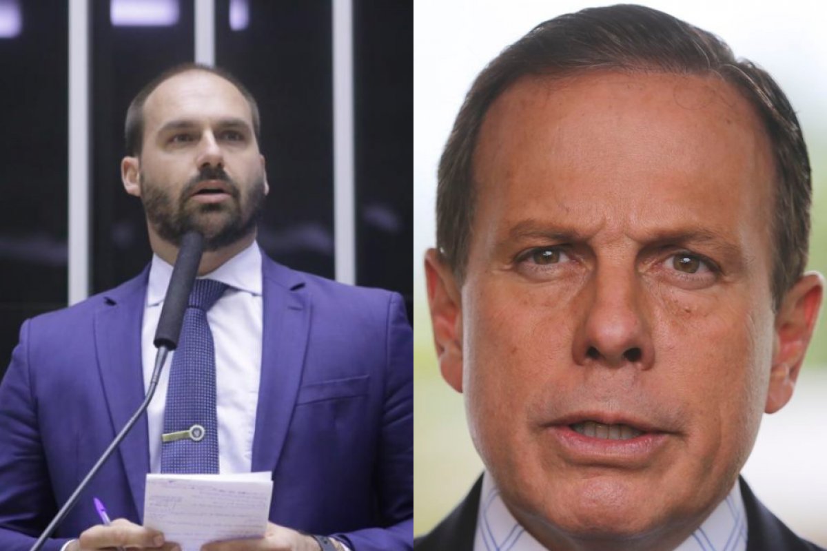 'Calcinha não desistiu, desistiram ele', ironiza Eduardo Bolsonaro sobre desistência de Doria