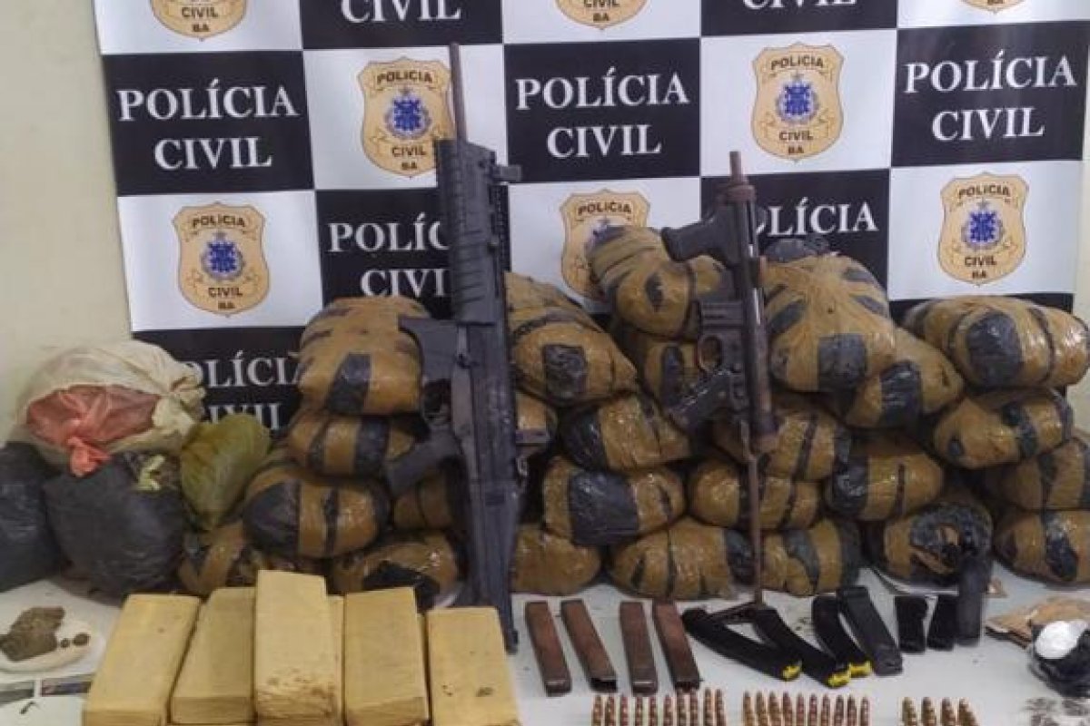 SAJ: Quarenta quilos de maconha são apreendidos em bar em construção