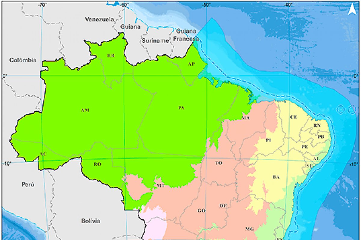 Instituto lança mapa com biomas brasileiros