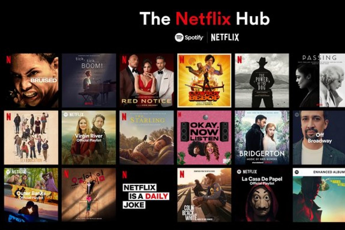 Spotify lança 'Netflix Hub' no Brasil com playlists de séries e filmes
