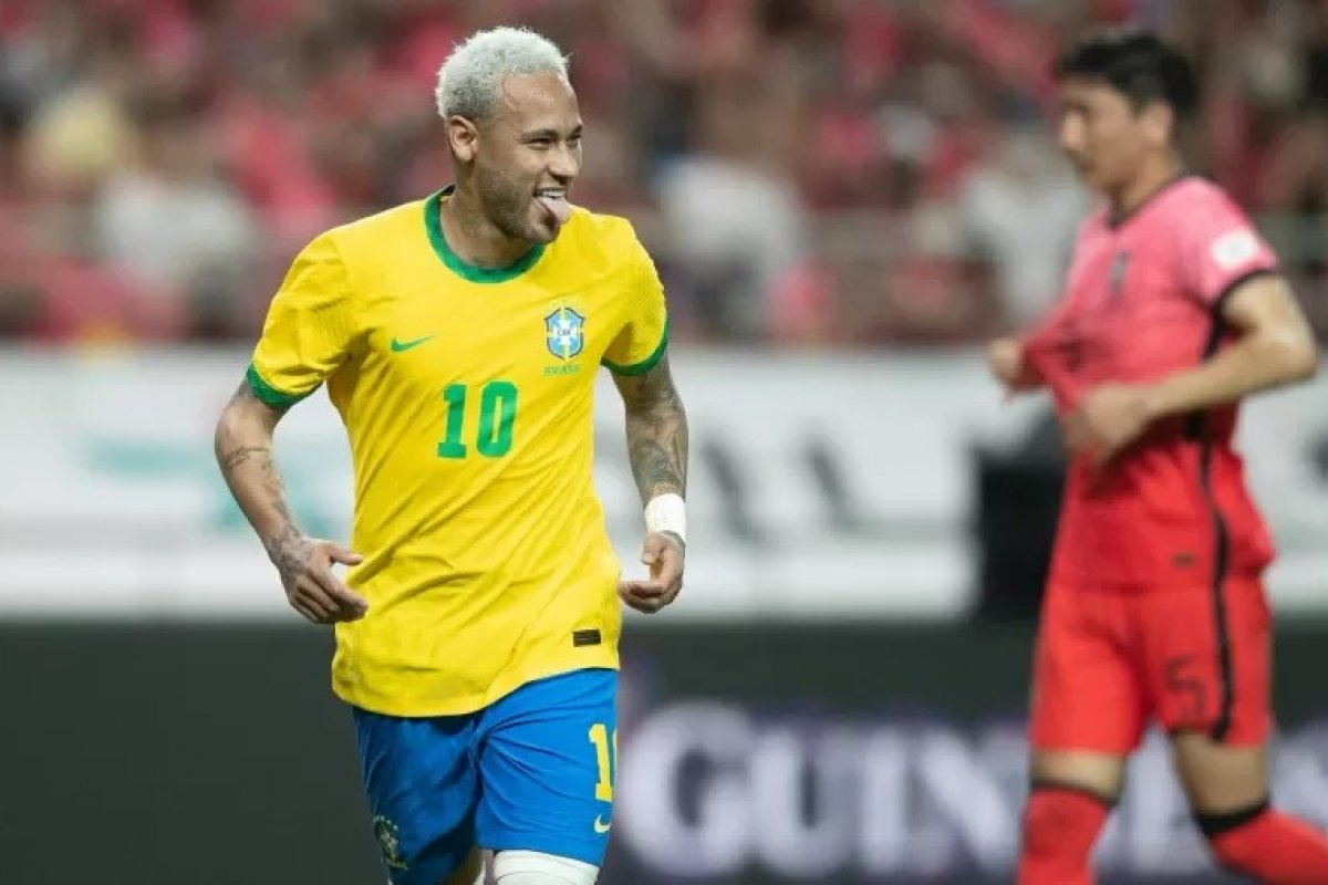 Brasil goleia Coreia do Sul em amistoso, com dois gols de Neymar