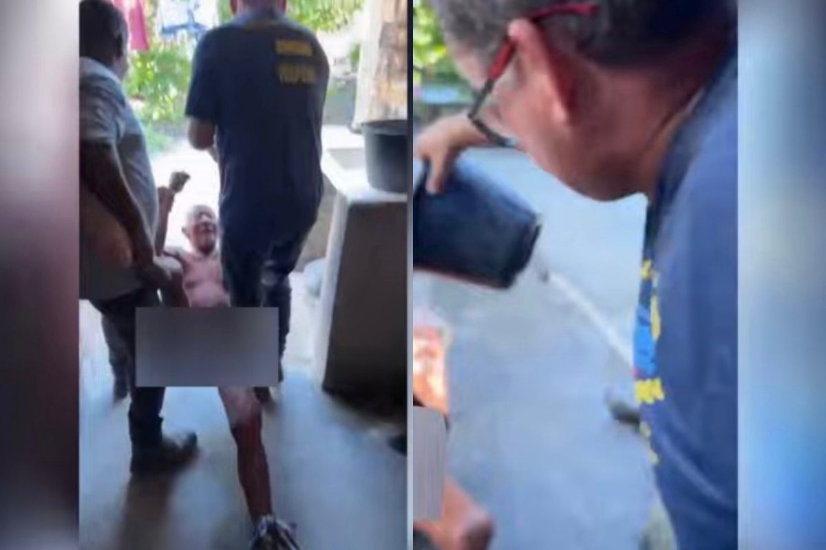 Vídeo: prefeito de Itapebi retira idoso à força de casa e o atinge com balde de água fria