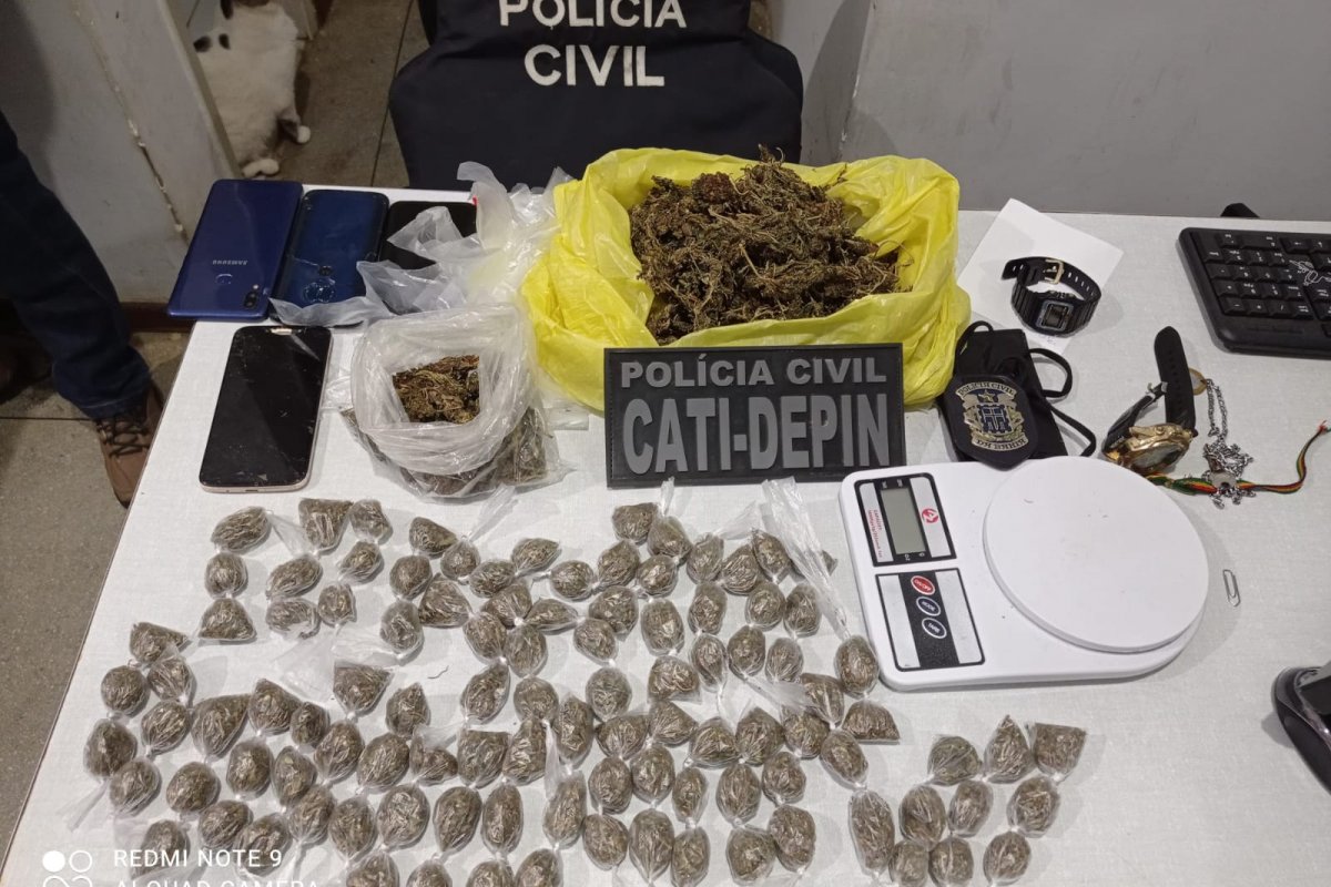 Dupla é presa por tráfico de drogas em Jiquiriça (BA)