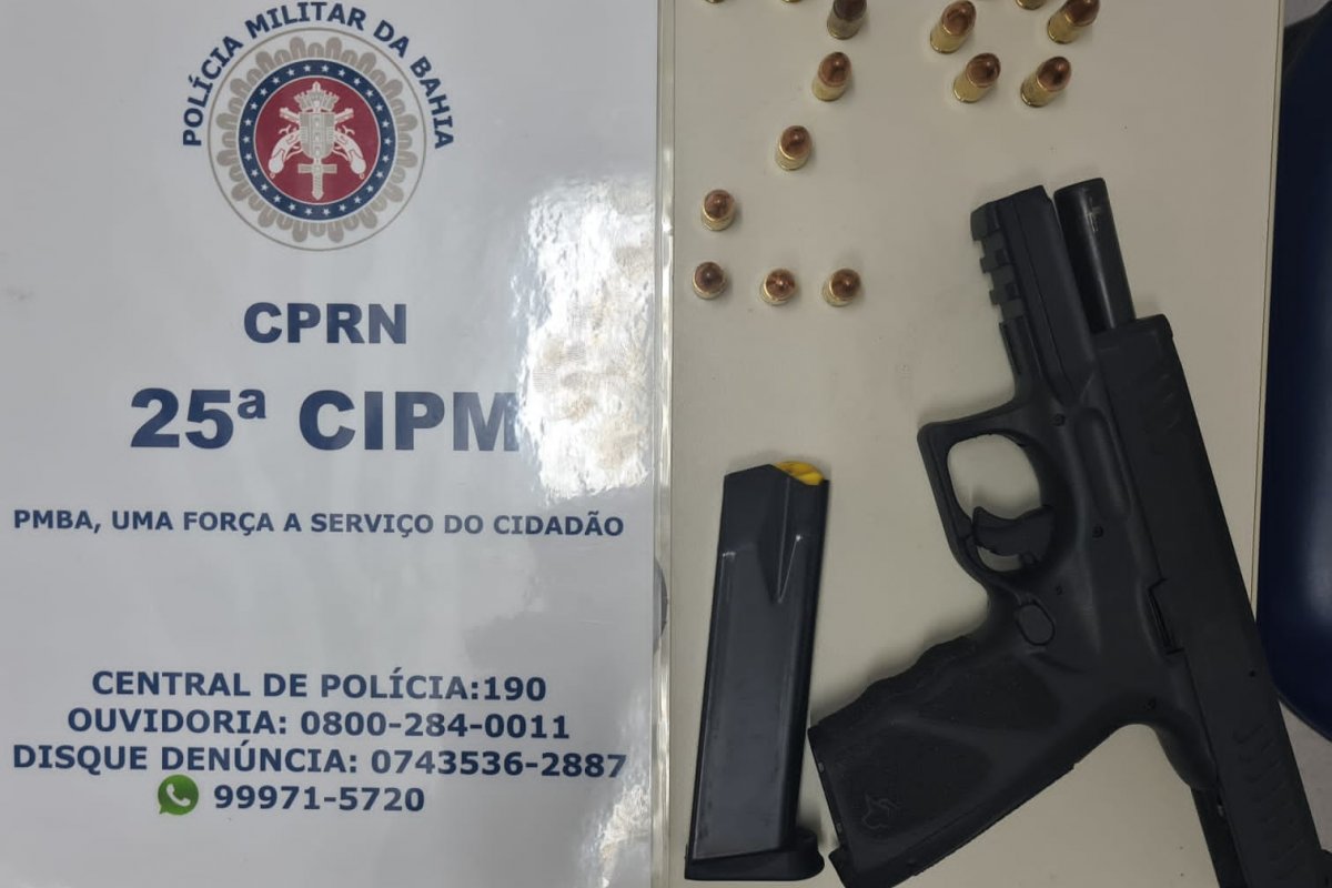 Homem é preso com pistola em Casa Nova (BA)