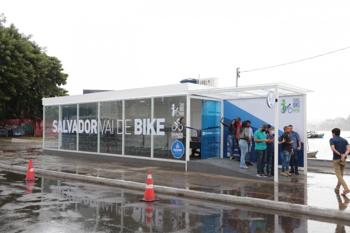 Capital baiana ganha novo bicicletário gratuito no bairro da Ribeira