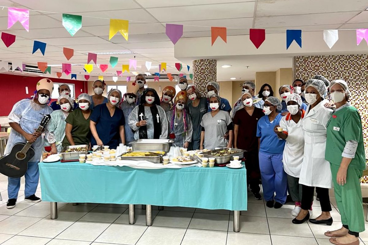 Profissionais do Hospital Espanhol levam clima junino para os pacientes!
