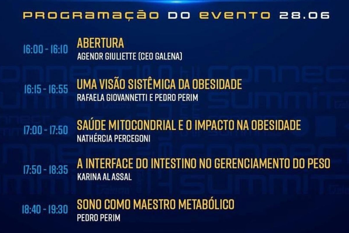 Galena realiza Connect Summit 2022 com as principais tendências de saúde, longevidade e beleza!