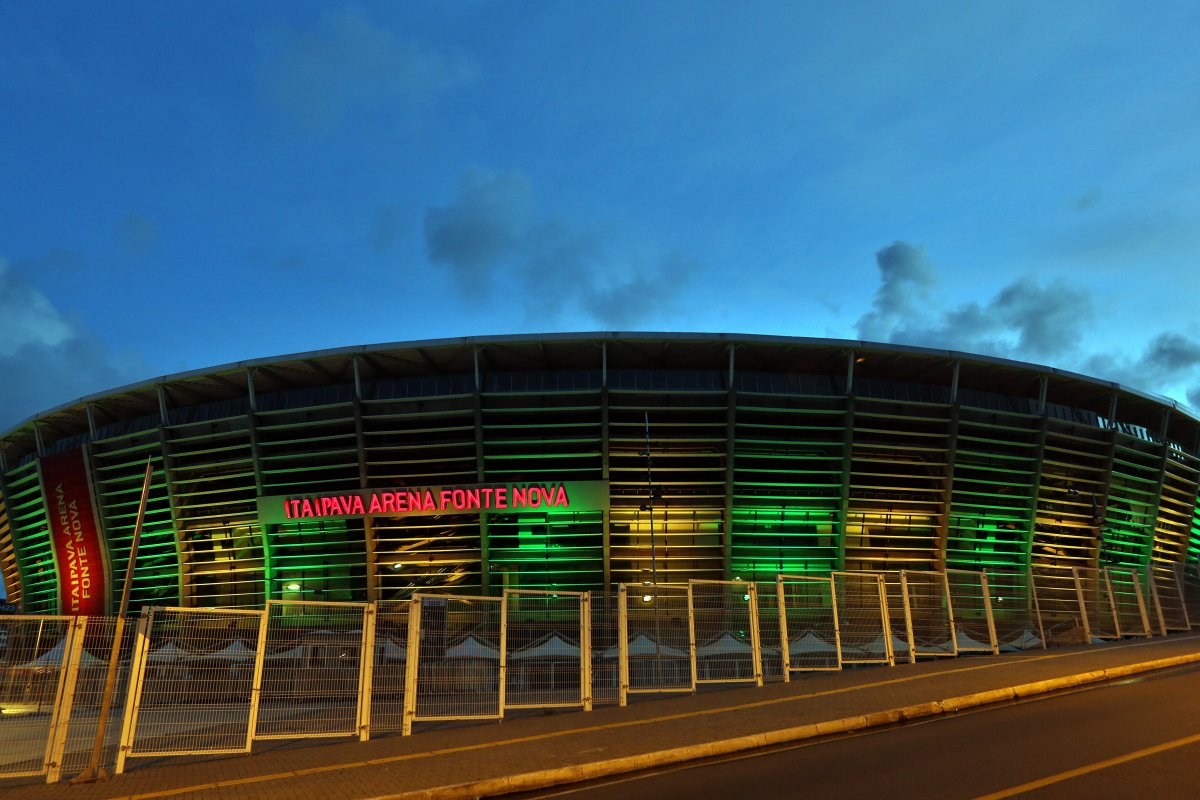 Arena Fonte Nova recebe iluminação especial no Dia Mundial do Meio Ambiente