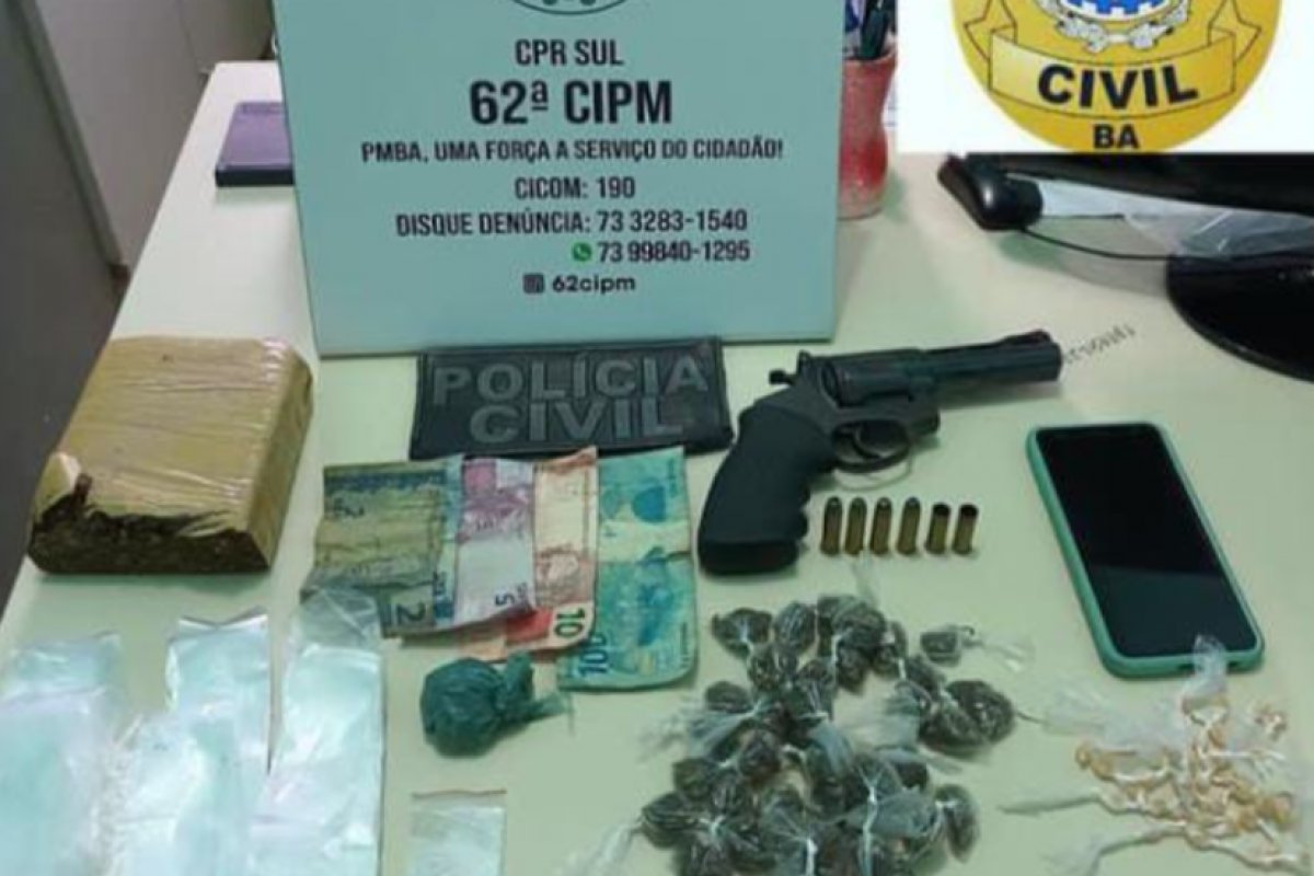 Mulher envolvida com tráfico e homicídios é presa pela Polícia Militar na cidade de Pau Brasil (BA)
