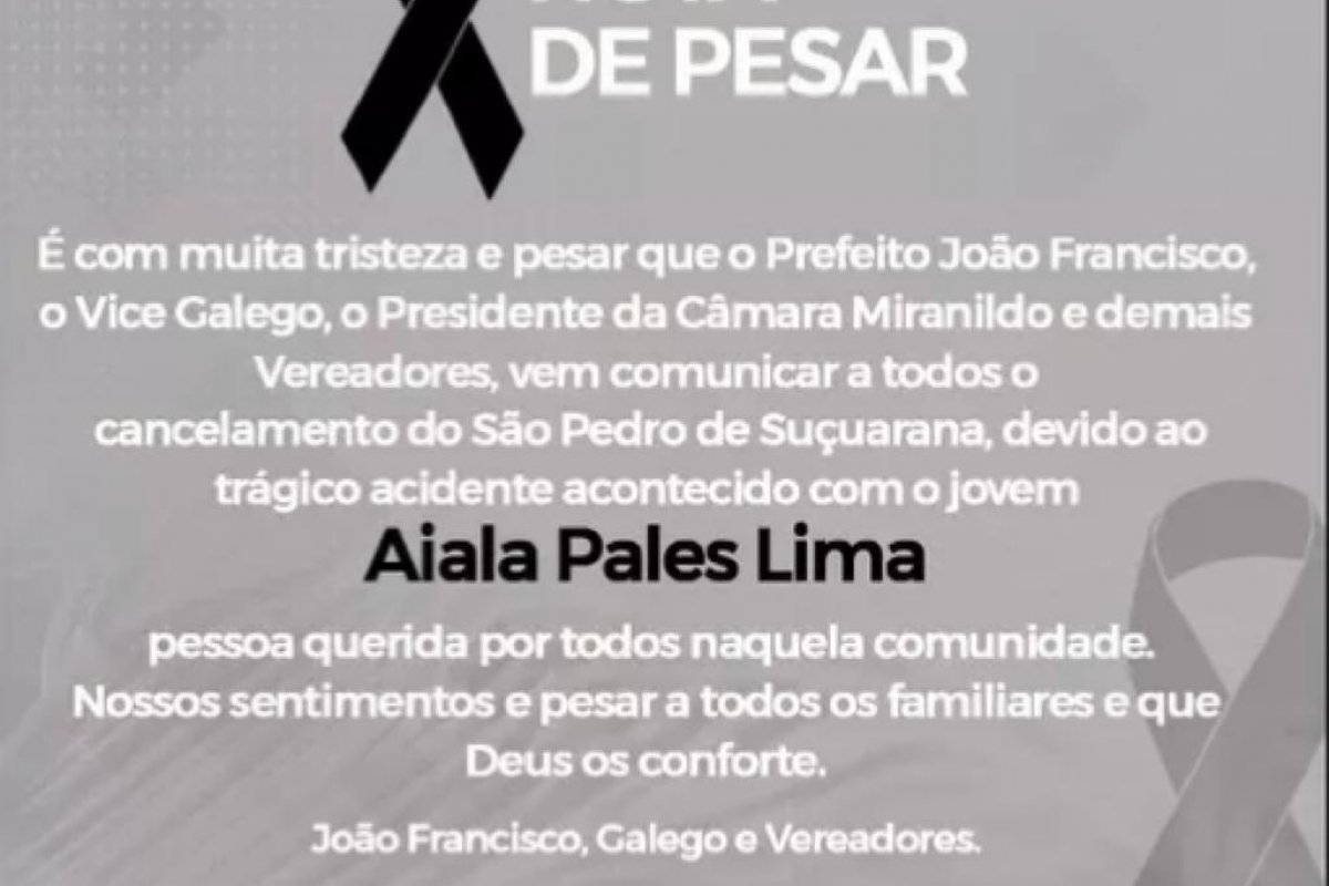 Prefeitura cancela festa de São Pedro no interior da Bahia após homem morrer eletrocutado