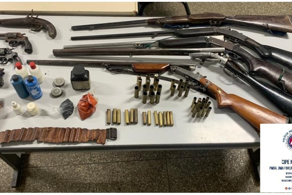 Polícia desmonta oficina ilegal conserto de armas no município de Monte Santo (BA)