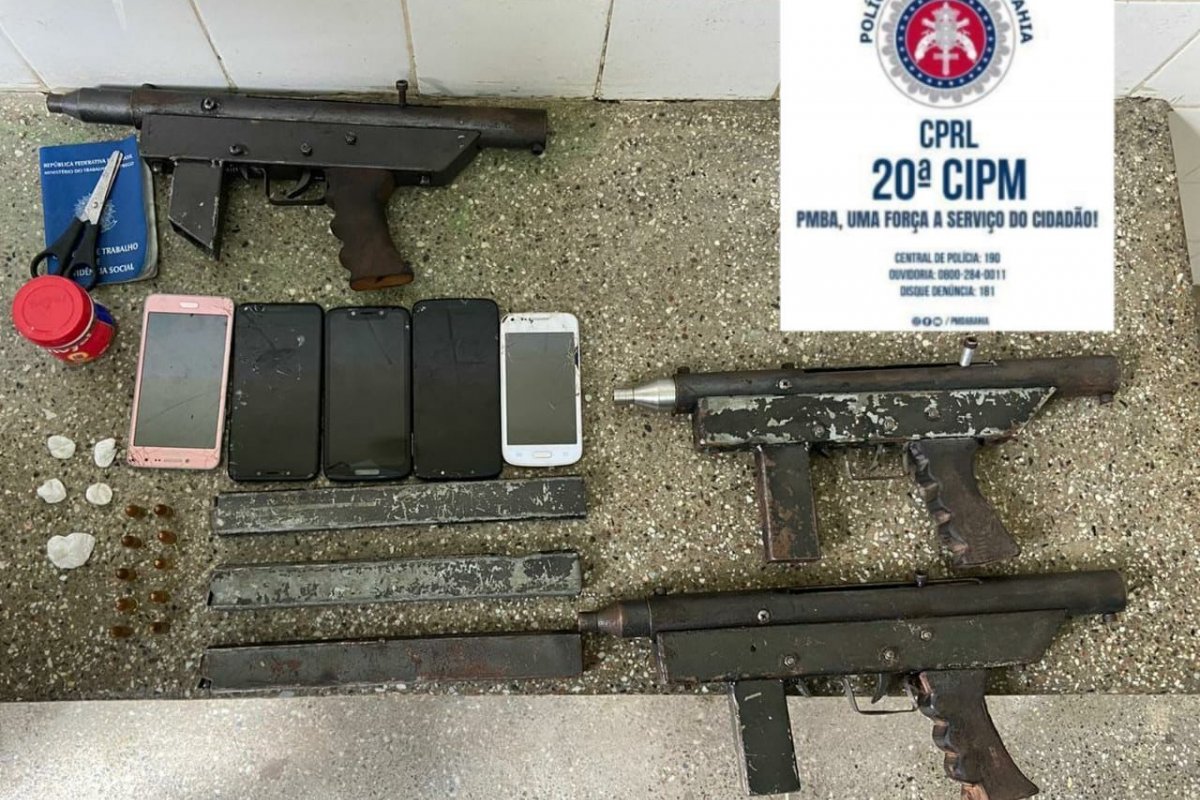 Adolescente é apreendido com três submetralhadora em Santo Amaro da Purificação