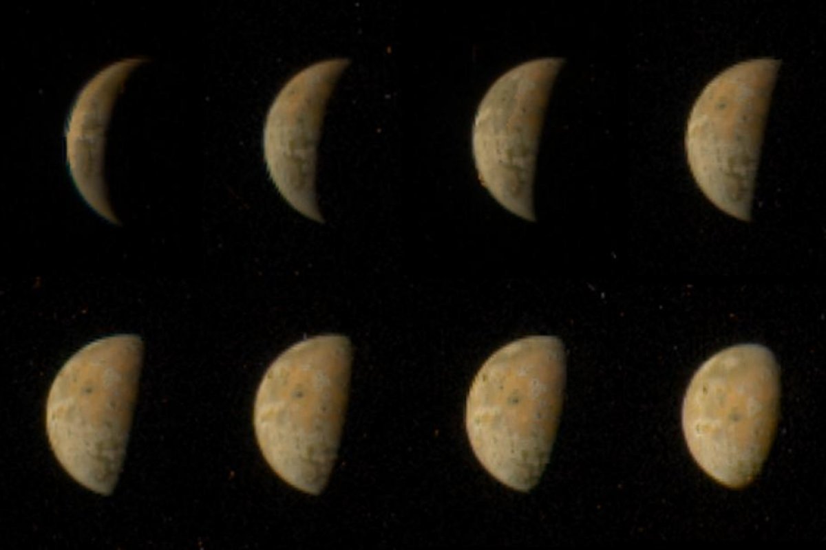 Sonda da Nasa captura imagens inéditas de Júpiter e suas luas