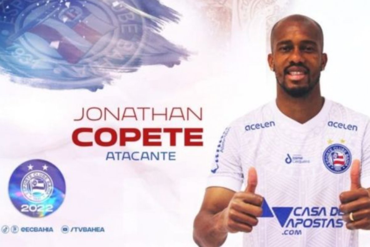Bahia anuncia contratação do atacante colombiano Jonathan Copete