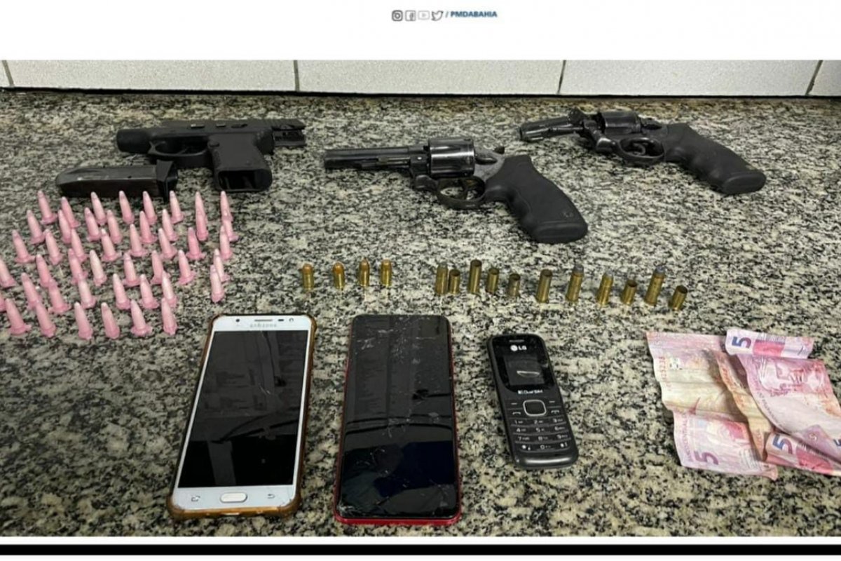 Três homens armados são surpreendidos pela Rondesp Atlântico em Brotas