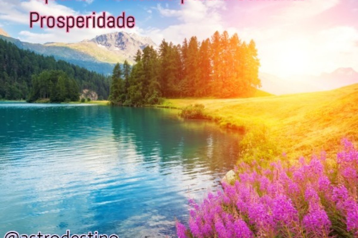 A reflexão é sobre prosperidade