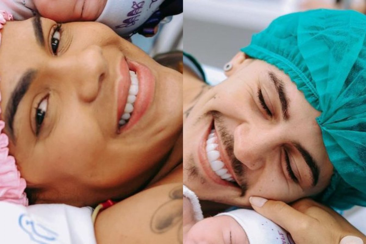 Biel e Tays Reis mostram rostinho da filha pela primeira vez