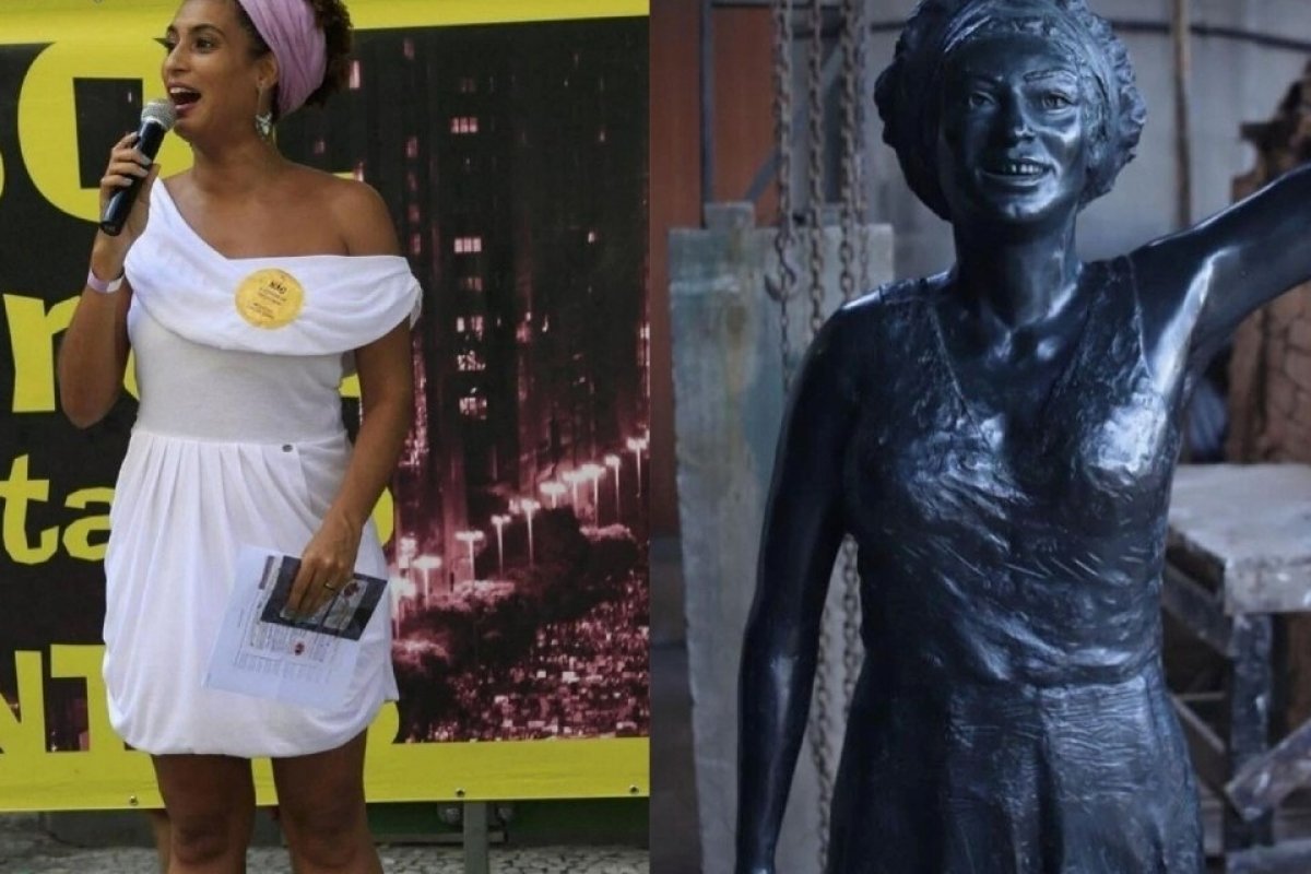 Estátua em homenagem à Marielle Franco será inaugurada no RJ nesta quarta (27)