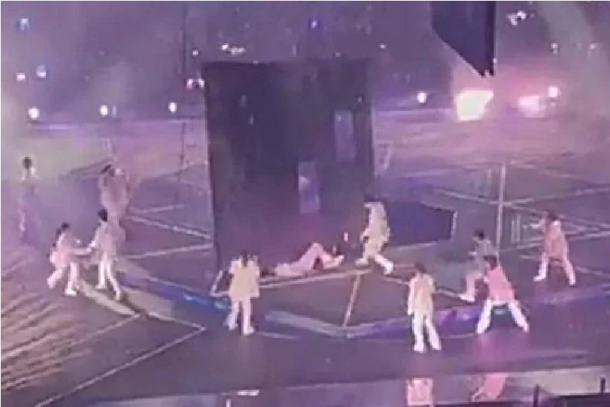 Vídeo: telão cai em cima da boyband Mirror durante show em Hong Kong