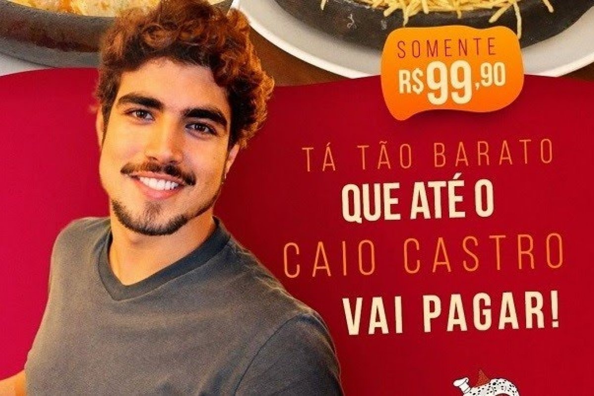 Do limão a limonada: Empresas que usaram fala de Caio Castro sobre conta em restaurante para anunciar promoções serão processados pelo ator!