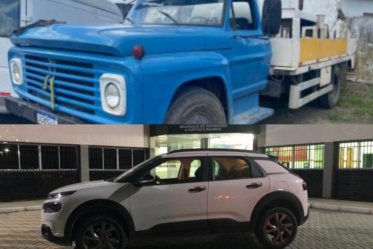 Polícia Civil recupera dois carros roubados em Feira de Santana e Valença