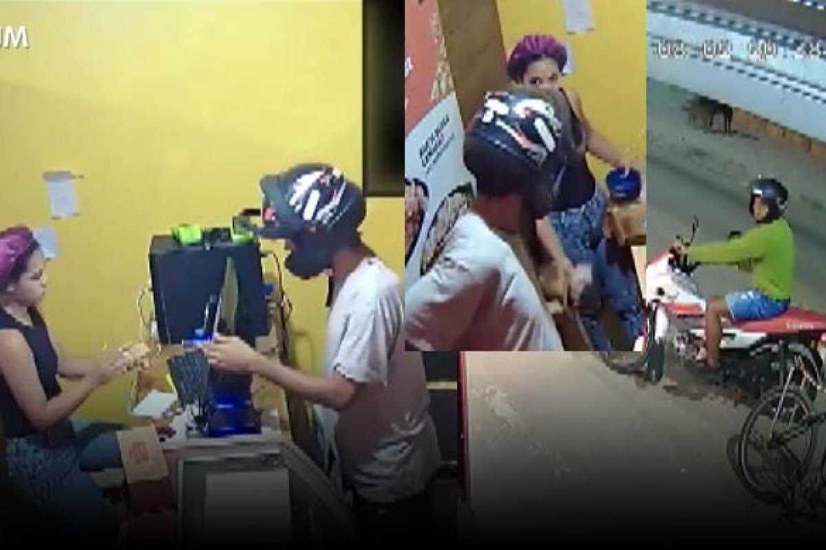 Homem assalta pizzaria e devolve celular de atendente após apelo